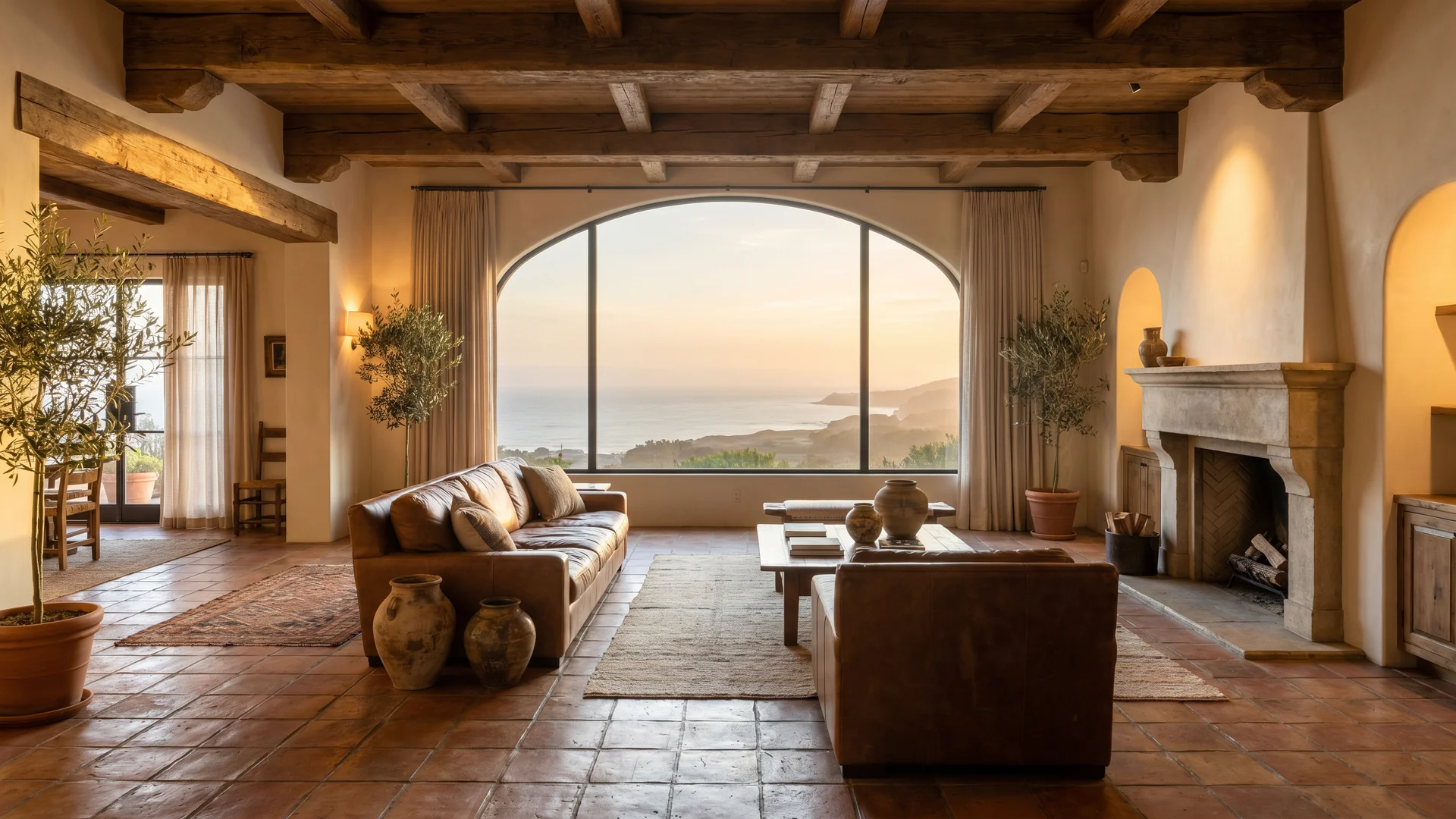 Living room — Palos Verdes Peninsula residence