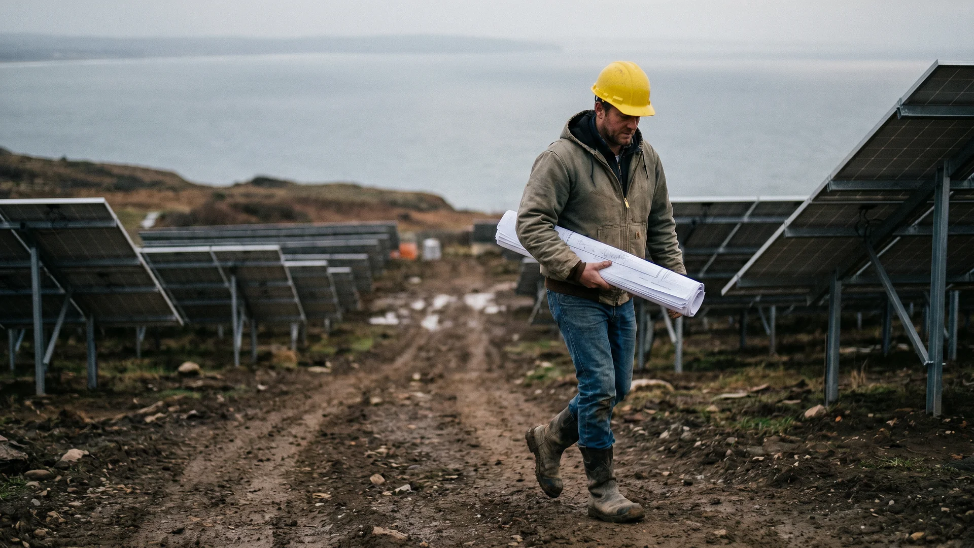 Job site — Rolling Hills project